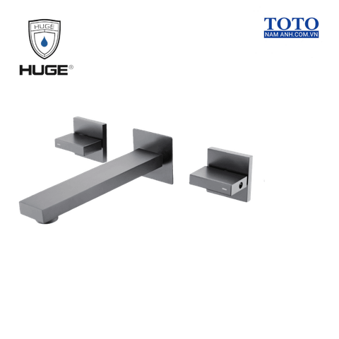 Vòi chậu âm tường Huge H-VV300M mầu ghi xám