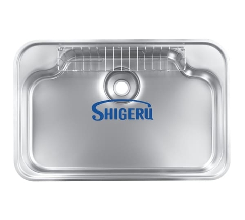 Chậu rửa bát 1 hố nhập khẩu Nhật Bản Shigeru IB-DK FS NE hạt sần, chống xước .