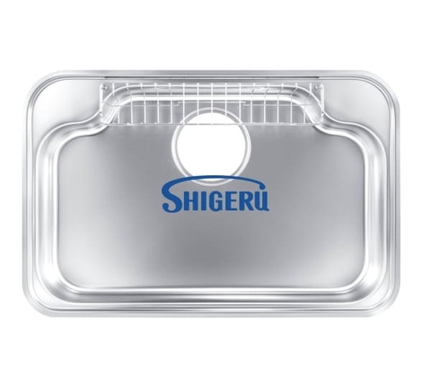 Chậu rửa bát 1 hố nhập khẩu Nhật Bản Shigeru IB-K FS NE  hạt sần, chống xước .