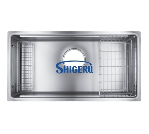 Chậu rửa bát 1 hố nhập khẩu Nhật Bản Shigeru LE JSL-K 2F FS hạt sần, chống xước