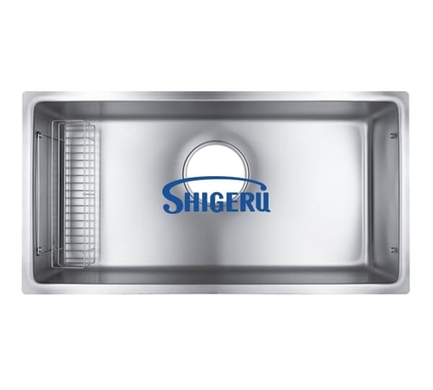 Chậu rửa bát 1 hố nhập khẩu Nhật Bản Shigeru LE JSL-K FS hạt sần, chống xước