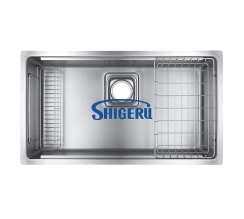 Chậu rửa bát 1 hố nhập khẩu Nhật Bản Shigeru LE JSM-K-2F FS hạt sần, chống xước