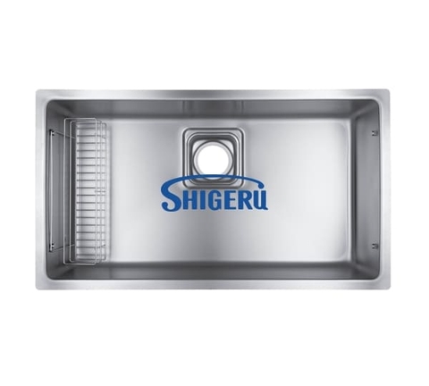 Chậu rửa bát 1 hố nhập khẩu Nhật Bản Shigeru LE JSM-K FS ( hạt sần, chống xước )