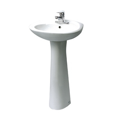 Lavabo Treo Tường Inax L-284V/L-284VD Kèm Chân Dài