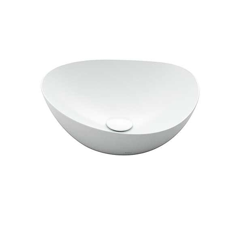 Chậu đặt bàn vành mỏng Linear Ceram LT4704G17 ( men trắng bóng ).