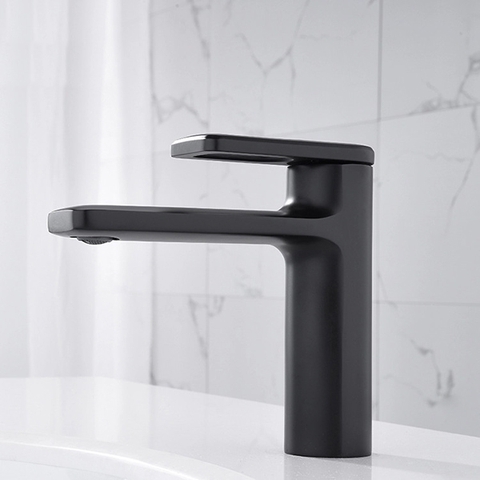Vòi lavabo nóng lạnh màu đen DL-8032B