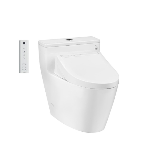 Bàn cầu TOTO, kèm nắp rửa điện tử MS625CDW15( nắp rửa điện tử WASHLET dòng C5 TCF24460AAA)