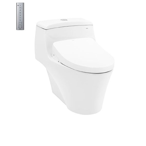 Bàn cầu TOTO, kèm nắp rửa điện tử WASHLET MS823CDRW12