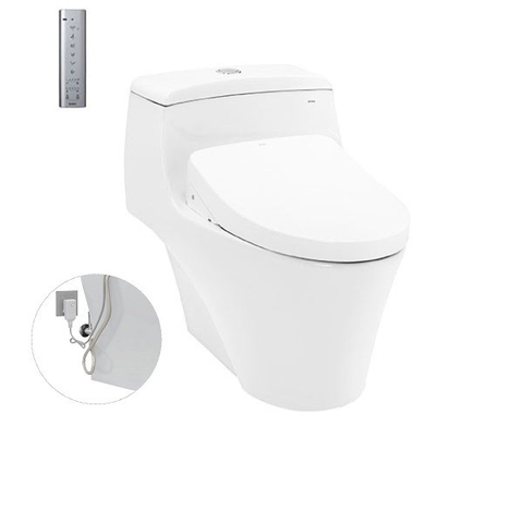 Bàn cầu TOTO, kèm nắp rửa điện tử WASHLET MS823DRW11