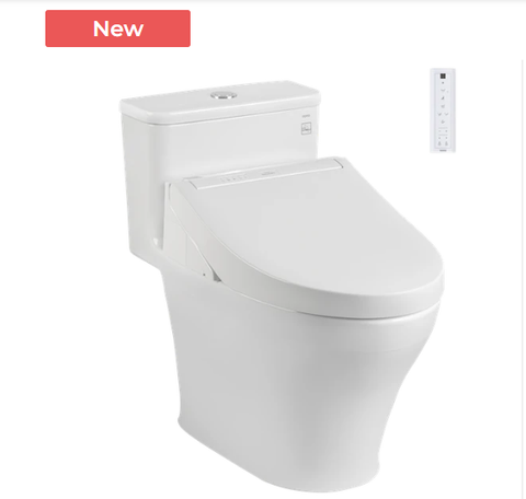 Bàn cầu TOTO, kèm nắp rửa điện tử WASHLET - MS857CDW15
