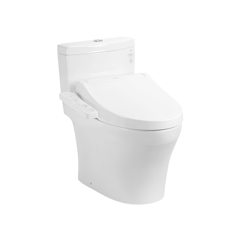 Bàn cầu một khối TOTO, kèm nắp rửa điện tử TOTO WASHLET - MS889CDRW17