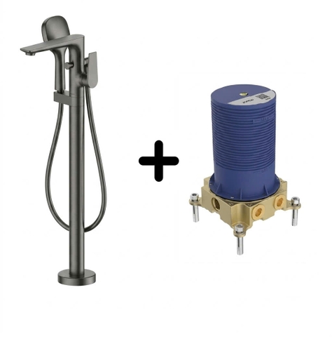 Bộ sen tắm xả bồn đặt sàn JOMOO P38008-684/DBC mầu ghi xám