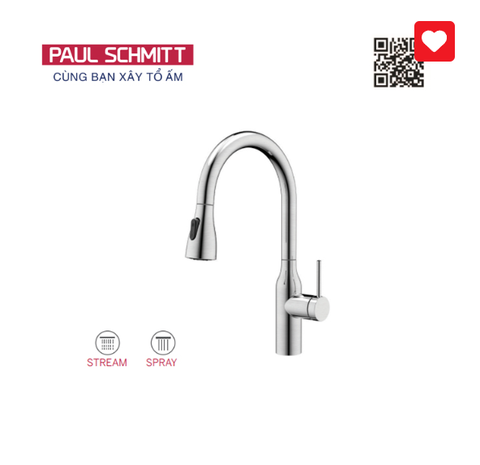 Vòi rửa bát dây rút Paul Schmitt PA320KS