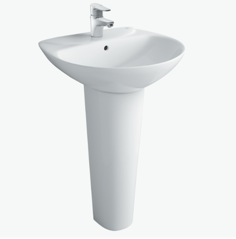 Lavabo Treo Tường Inax L-285V/L-288VD Kèm Chân Dài