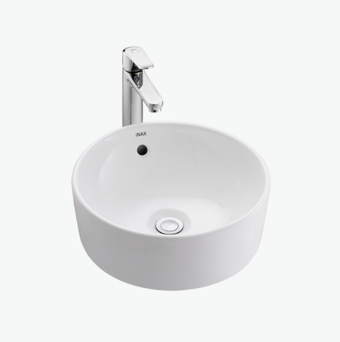 Chậu Rửa Lavabo Inax AL-295V Đặt Bàn Tròn Aqua Ceramic