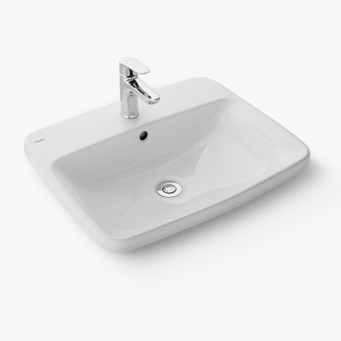 Chậu Rửa Lavabo Inax AL-2398V Dương Vành AquaCeramic