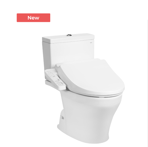 Bàn cầu 2 khối kèm nắp rửa điện tử WASHLET CS326DW18 ( nắp rửa TCF23710AAA )