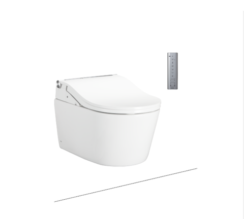 BÀN CẦU TREO TƯỜNG TOTO, KÈM NẮP RỬA ĐIỆN TỬ WASHLET: CW542HME5UNW1_TCF801CZ_WH172AT_MB175M