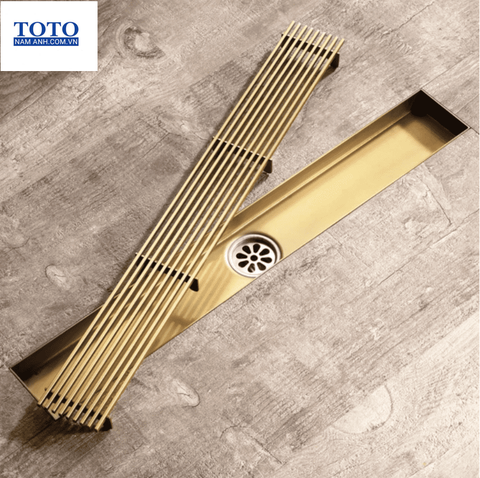 Thoát sàn mầu vàng GAN6010V ( 10 x 60 cm )