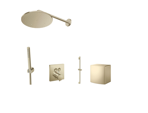 Bộ sen tắm nhiệt độ âm tường TOTO 2 đường nước TBV02406B#BFG TBN01001B TBW07003A#BFG TBW02017A#BFG TBW08009A#BFG TBW07019A#BFG  mạ vàng pháp mờ
