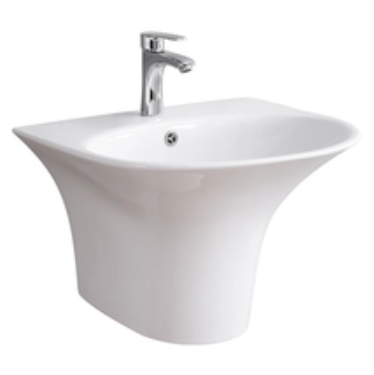 Chậu Lavabo Treo Tường Liền Chân Selta ST011