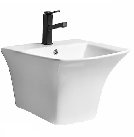 Chậu Lavabo Treo Tường Liền Chân Selta ST014