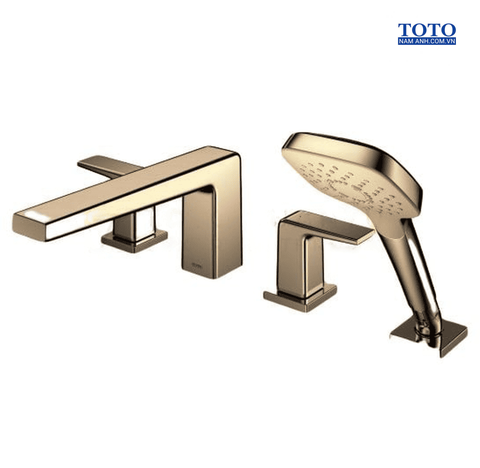 Vòi xả bồn nóng lạnh kèm sen tắm TOTO TBG10202A#PFG ( mầu vàng pháp bóng )