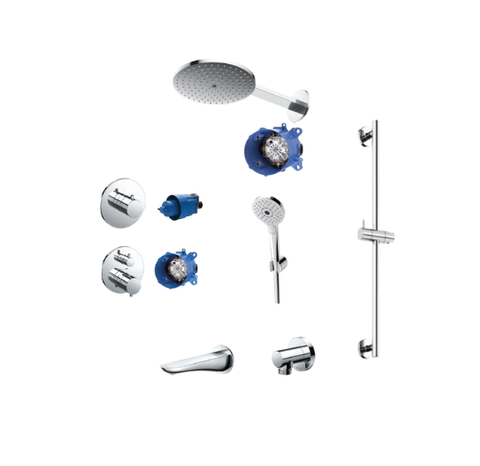 Sen tắm TOTO gắn tường 3 đầu ra : TBW07004A/TBN01002B/TBW01010V/TBG01001B/TBV01408B/TBN01001B/TBV01104B/TBN01103B/TBW01014B/TBW01016B