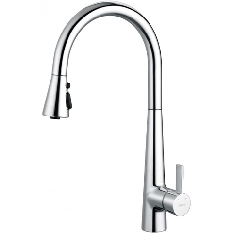 Vòi rửa bát dây rút nóng lạnh Caesar K905C