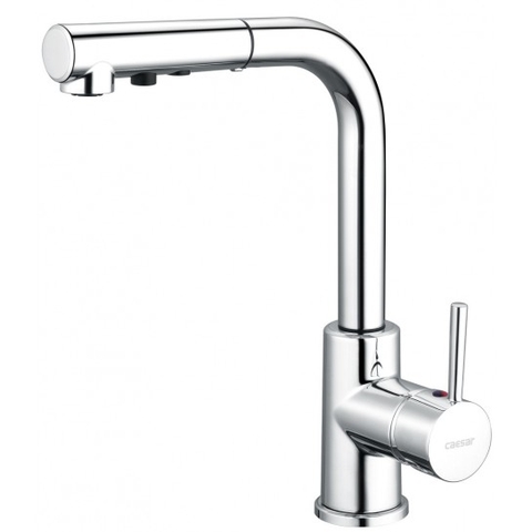 Vòi rửa bát dây rút nóng lạnh Caesar K915C