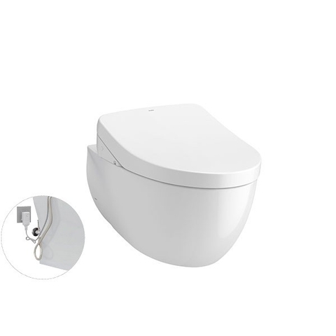 BÀN CẦU TREO TƯỜNG TOTO, KÈM NẮP RỬA WASHLET: CW812RAW_WH172A_TCF4911ZNW1_MB174P