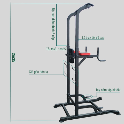 Xà đơn xà kép đa năng T056