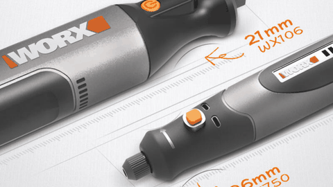 Worx WX750 hay WX106 — Chọn máy mài/đánh bóng mini phù hợp: nhỏ gọn hay mạnh mẽ?