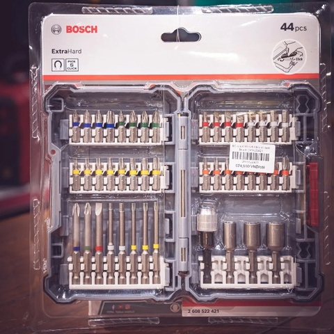 Bộ mũi bắn vít Pick & Click 44 món Bosch 2608522421