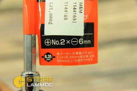 Tua vít 2 đầu PH#2XS6 No2x-6mm M&M 1144165