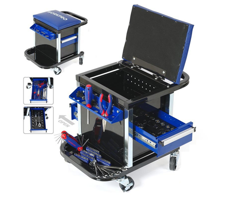 Tủ đồ nghề có ghế  136 chi tiết Workpro W009039