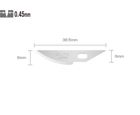 Lưỡi dao bút chì chuyên nghiệp OLFA KB4-R/5