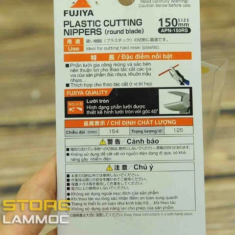 Kìm cắt nhựa Fujiya lưỡi tròn APN-125RS