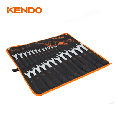 Bộ cờ lê 2 đầu vòng miệng bằng thép Cr-V 25 cái (6 - 32mm) Kendo 15249