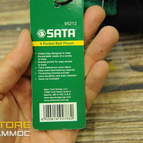 TÚI ĐỰNG ĐỒ NGHỀ ĐEO HÔNG SATA 95212 6 NGĂN