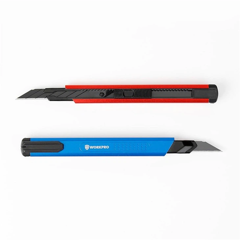 Dao rọc giấy 9mm cán nhôm cao cấp Workpro WP212012