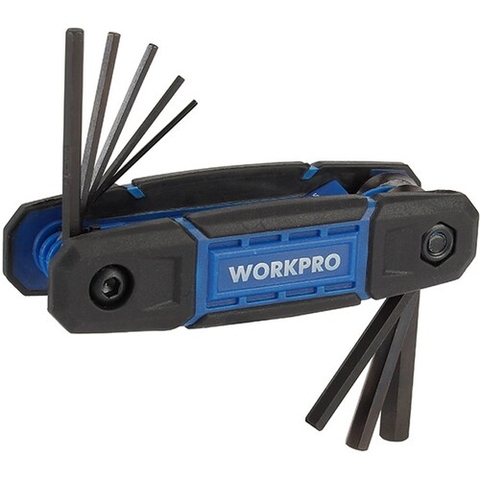 Bộ lục giác xếp gọn đầu bi từu 1.5mm-8mm Workpro WP222028