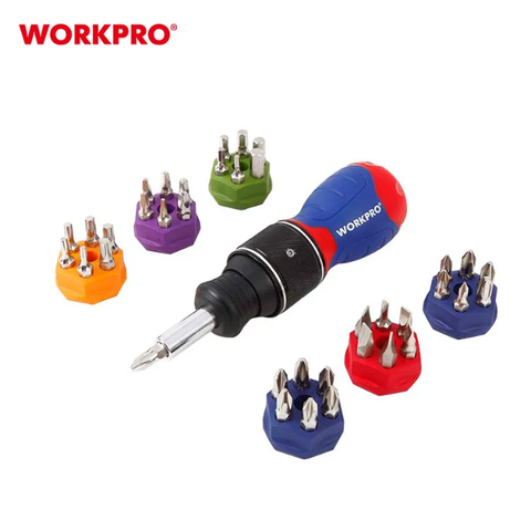 Bộ tua vít 38 chi tiết nhân đôi tốc độ Workpro WP221050