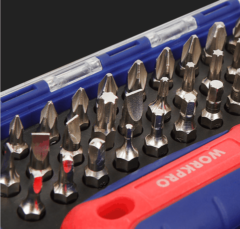 Bộ tua vít 38 cái thép hợp kim CR-V Workpro WP200517