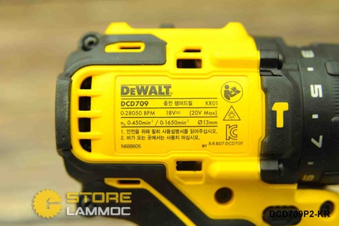 Máy khoan pin có búa  DEWALT DCD709P1