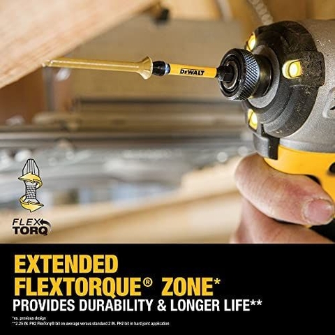 Bộ 5 mũi bắn bắn vít Dewalt DWA2PH2IR5-Z