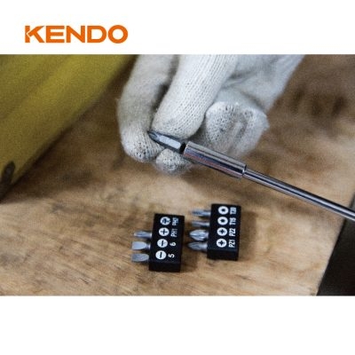 Bộ tay vặn kèm đầu vít 9 chi tiết Kendo 20236