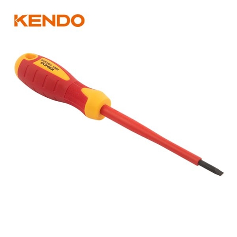 Tua vít dẹt cách điện 1000V VDE 1.2x6.5x150mm Kendo 20406