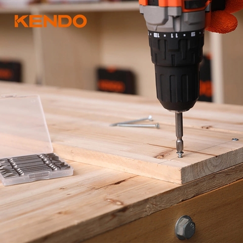 Mũi vít 2 đầu bằng thép S2 PH2-SL6 × 65mm (10 cái/ bộ) Kendo 25404732