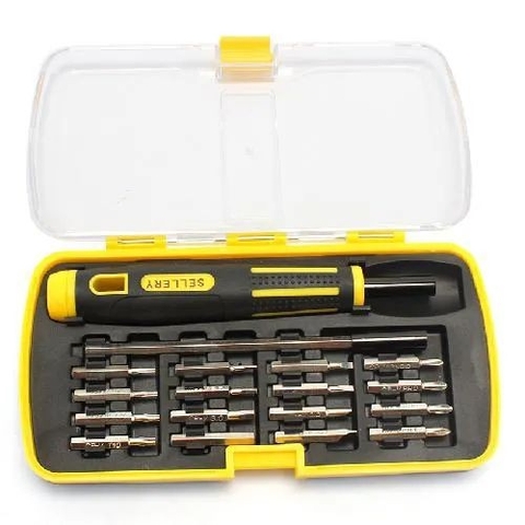 Bộ vít và khẩu 18 chi tiết - 2 chiều SELLERY 11-155
